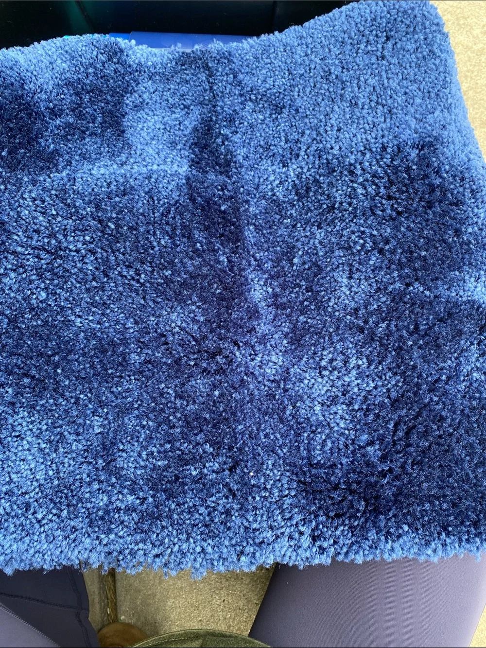 The Big One Plush Navy Blue Bath Mat - 17x24